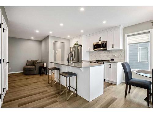 169 Yorkville Boulevard Sw, Calgary, AB - Indoor Photo Showing Kitchen With Upgraded Kitchen