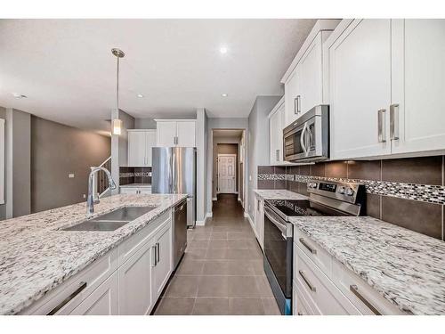 59 Nolanlake View Nw, Calgary, AB - Indoor Photo Showing Kitchen With Stainless Steel Kitchen With Double Sink With Upgraded Kitchen