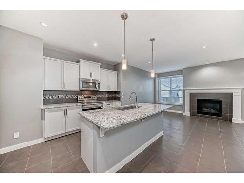 59 Nolanlake View Nw, Calgary, AB - Indoor Photo Showing Kitchen With Upgraded Kitchen