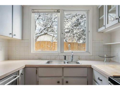 4028 Chatham Place Nw, Calgary, AB - Indoor Photo Showing Kitchen With Double Sink