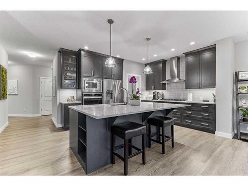 248 Sandpiper Crescent, Chestermere, AB - Indoor Photo Showing Kitchen With Upgraded Kitchen