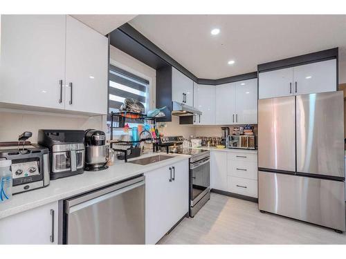 7828 Martha'S Haven Park Ne, Calgary, AB - Indoor Photo Showing Kitchen With Stainless Steel Kitchen