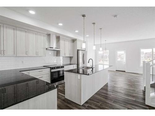 17 Creekstone Place Sw, Calgary, AB - Indoor Photo Showing Kitchen With Stainless Steel Kitchen With Upgraded Kitchen