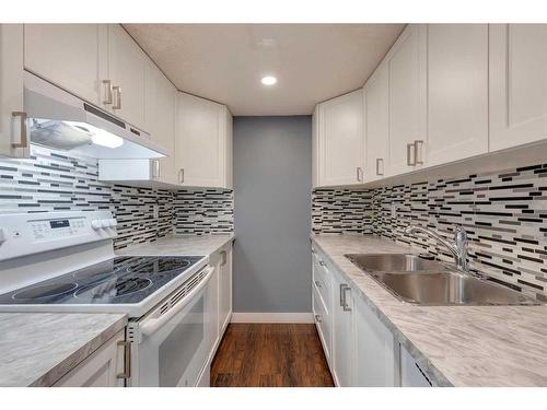 96-1055 72 Avenue Nw, Calgary, AB - Indoor Photo Showing Kitchen With Double Sink