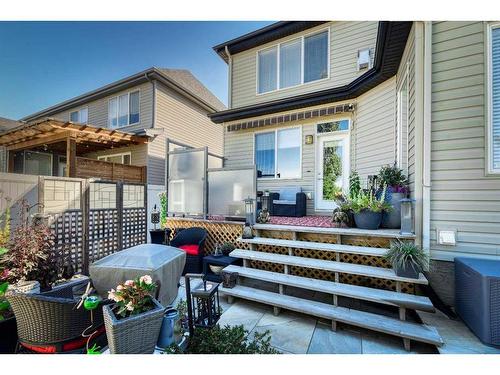 129 Rainbow Falls Boulevard, Chestermere, AB - Outdoor With Deck Patio Veranda With Exterior