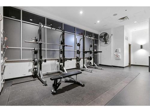 1810-210 15 Avenue Se, Calgary, AB - Indoor Photo Showing Gym Room