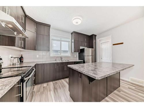 118 Cityscape Terrace Ne, Calgary, AB - Indoor Photo Showing Kitchen With Stainless Steel Kitchen With Upgraded Kitchen