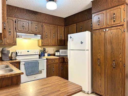 810 7 Avenue Ne, Three Hills, AB - Indoor Photo Showing Kitchen With Double Sink