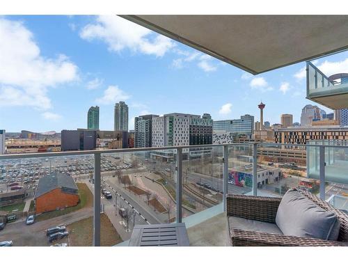 906-510 6 Avenue Se, Calgary, AB - Outdoor With Balcony With View