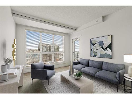 1701-8880 Horton Road Sw, Calgary, AB - Indoor Photo Showing Living Room