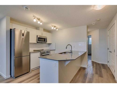 426 Cranbrook Square Se, Calgary, AB - Indoor Photo Showing Kitchen With Upgraded Kitchen