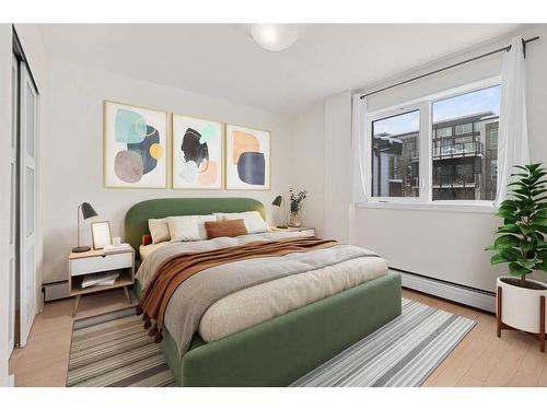 305-824 4 Avenue Nw, Calgary, AB - Indoor Photo Showing Bedroom