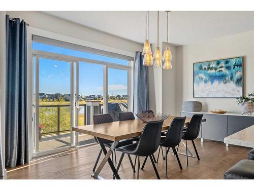 144 Marquis View Se, Calgary, AB - Indoor Photo Showing Dining Room