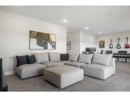 144 Marquis View Se, Calgary, AB - Indoor Photo Showing Living Room