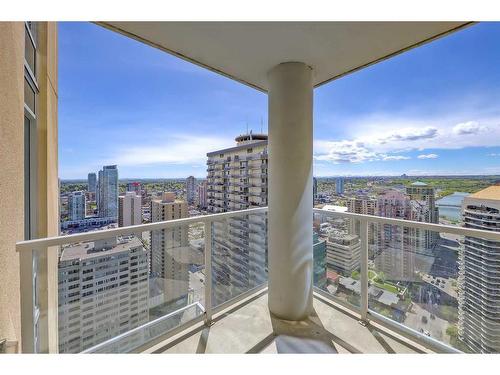 3201-930 6 Avenue Sw, Calgary, AB - Outdoor With Balcony With View With Exterior