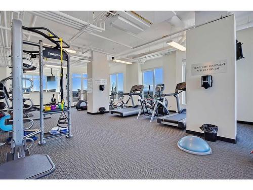 3201-930 6 Avenue Sw, Calgary, AB - Indoor Photo Showing Gym Room