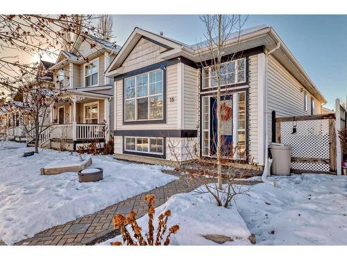 15 Prestwick Row Se, Calgary, AB - Outdoor With Deck Patio Veranda With Facade