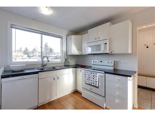 1015 Fonda Court Se, Calgary, AB - Indoor Photo Showing Kitchen With Double Sink