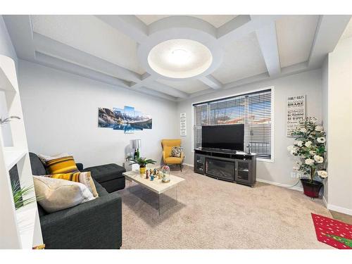 129 Cranford Drive Se, Calgary, AB - Indoor Photo Showing Living Room