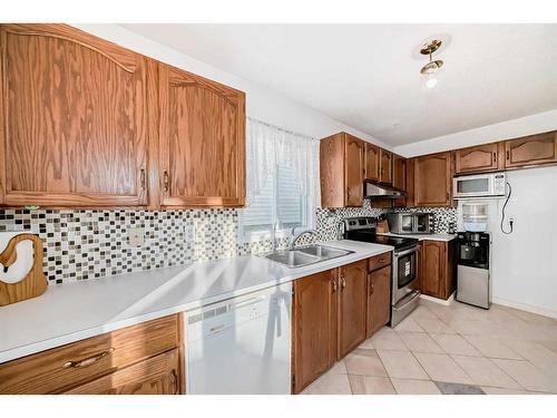 78 Hunterhorn Crescent Ne, Calgary, AB - Indoor Photo Showing Kitchen With Double Sink