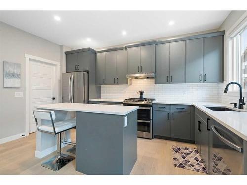 277 Ambleside Avenue Nw, Calgary, AB - Indoor Photo Showing Kitchen With Upgraded Kitchen