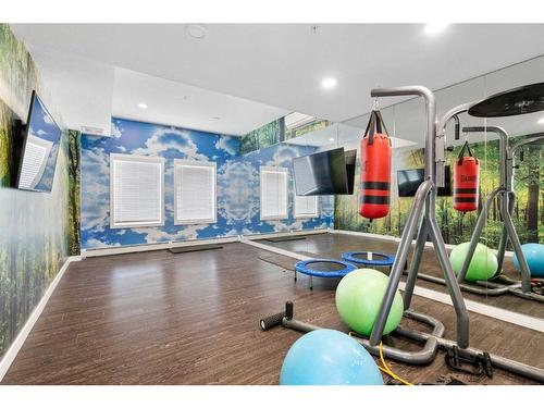 1222-76 Cornerstone Passage Ne, Calgary, AB - Indoor Photo Showing Gym Room