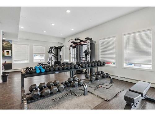 1222-76 Cornerstone Passage Ne, Calgary, AB - Indoor Photo Showing Gym Room