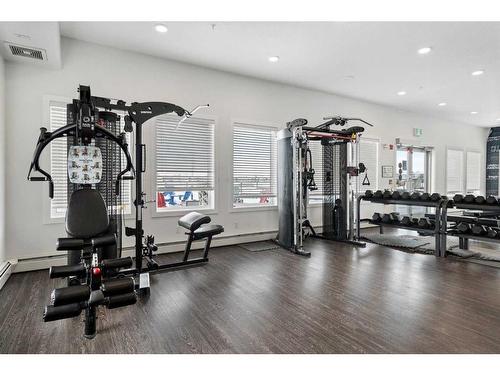 1222-76 Cornerstone Passage Ne, Calgary, AB - Indoor Photo Showing Gym Room