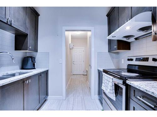 126 Saddlestone Park Ne, Calgary, AB - Indoor Photo Showing Kitchen With Double Sink