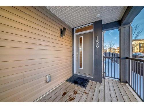 158 Seton Gardens Se, Calgary, AB - Outdoor With Deck Patio Veranda With Exterior