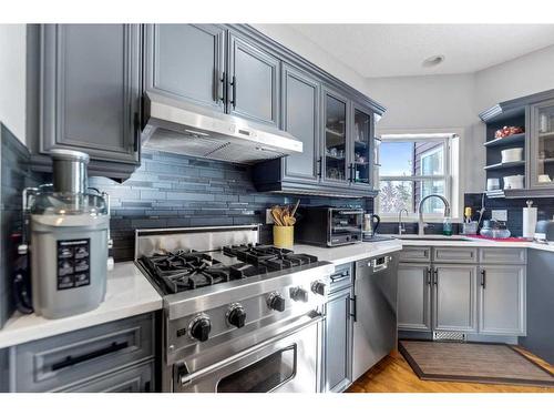 12 Hidden Creek Drive Nw, Calgary, AB - Indoor Photo Showing Kitchen With Upgraded Kitchen