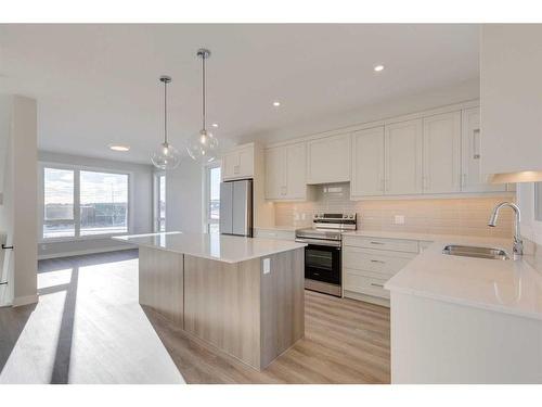 303-85 Sage Hill Heights, Calgary, AB - Indoor Photo Showing Kitchen With Stainless Steel Kitchen With Upgraded Kitchen