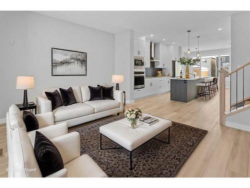 531 Rowmont Boulevard Nw, Calgary, AB - Indoor Photo Showing Living Room