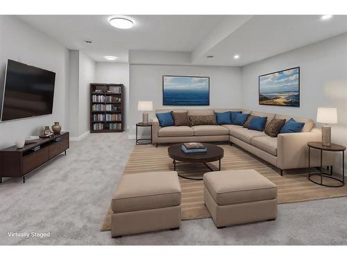 531 Rowmont Boulevard Nw, Calgary, AB - Indoor Photo Showing Living Room