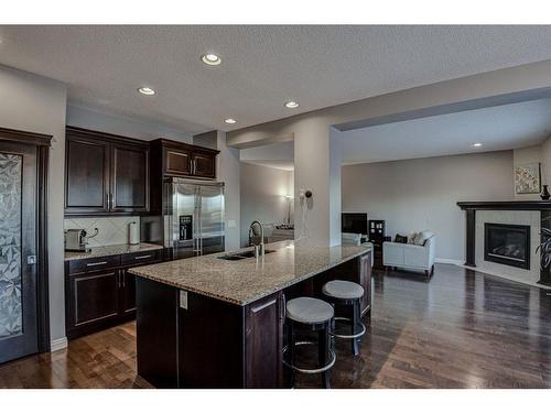 284 Everbrook Way Sw, Calgary, AB - Indoor Photo Showing Kitchen With Stainless Steel Kitchen With Double Sink With Upgraded Kitchen