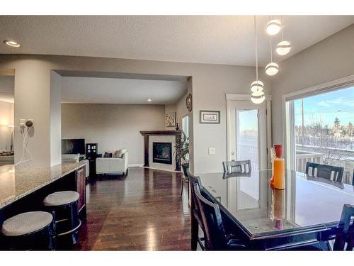 284 Everbrook Way Sw, Calgary, AB - Indoor With Fireplace