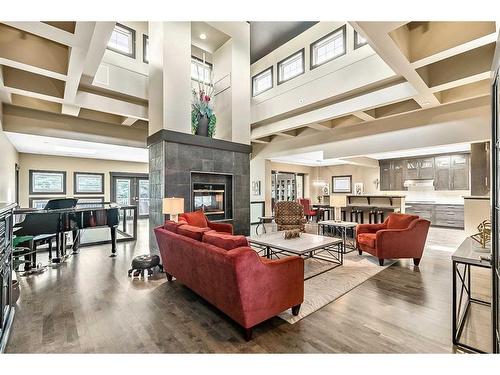 159 Aspen Meadows Place Sw, Calgary, AB - Indoor With Fireplace