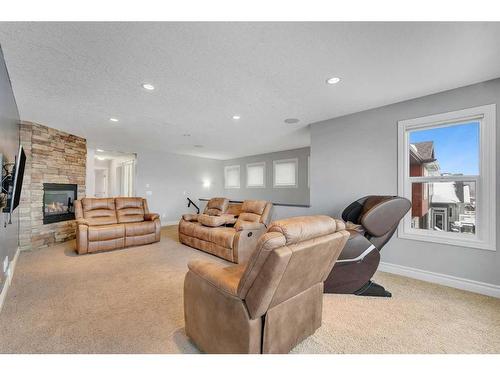 50 Sage Hill Way Nw, Calgary, AB - Indoor With Fireplace