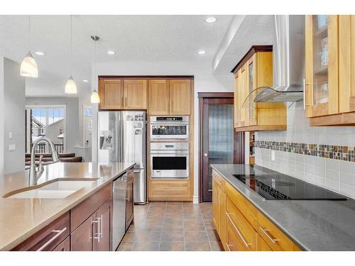 50 Sage Hill Way Nw, Calgary, AB - Indoor Photo Showing Kitchen With Double Sink With Upgraded Kitchen