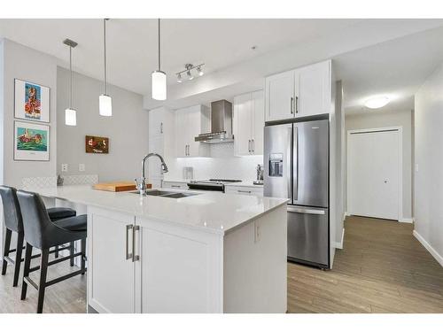 516-11 Mahogany Circle Se, Calgary, AB - Indoor Photo Showing Kitchen With Upgraded Kitchen