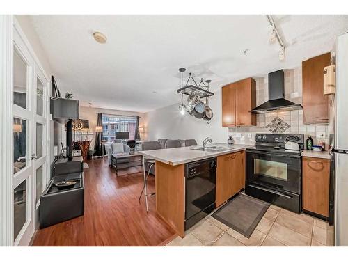 320-5115 Richard Road Sw, Calgary, AB - Indoor Photo Showing Kitchen