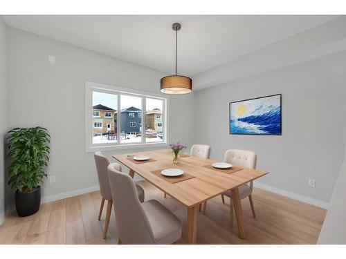 584 Dawson Drive, Chestermere, AB - Indoor Photo Showing Dining Room