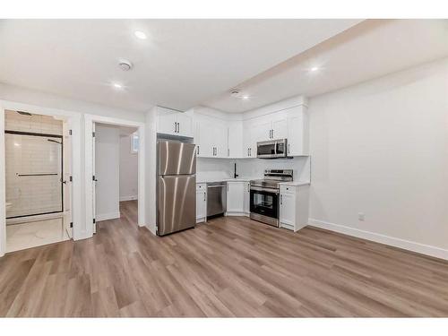 1112B Regent Crescent Ne, Calgary, AB - Indoor Photo Showing Kitchen With Stainless Steel Kitchen