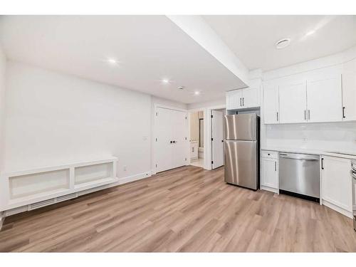 1112B Regent Crescent Ne, Calgary, AB - Indoor Photo Showing Kitchen With Stainless Steel Kitchen