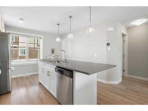 867 Cranston Avenue Se, Calgary, AB - Indoor Photo Showing Kitchen With Upgraded Kitchen