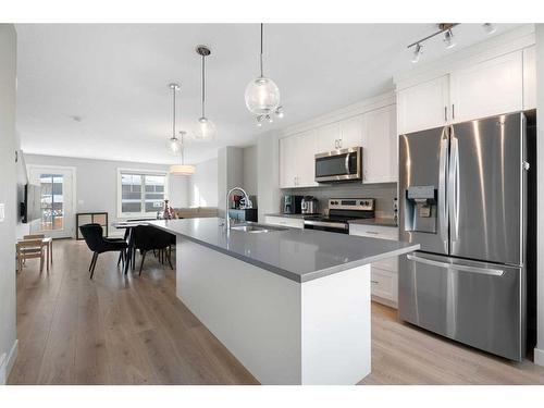 867 Cranston Avenue Se, Calgary, AB - Indoor Photo Showing Kitchen With Upgraded Kitchen