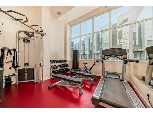 306-10 Brentwood Common Nw, Calgary, AB - Indoor Photo Showing Gym Room