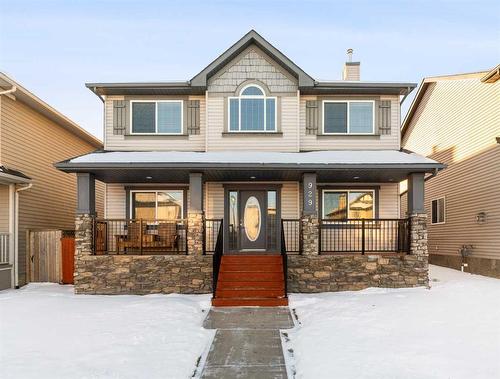 929 Channelside Road Sw, Airdrie, AB - Outdoor With Deck Patio Veranda With Facade