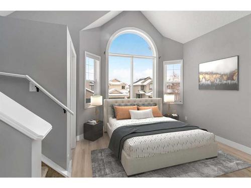 144 Chaparral Ridge Circle Se, Calgary, AB - Indoor Photo Showing Bedroom