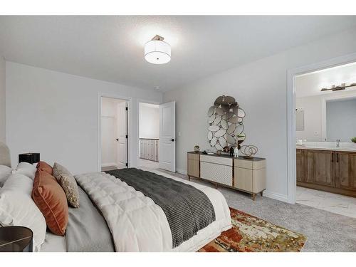 209 Homestead Terrace Ne, Calgary, AB - Indoor Photo Showing Bedroom